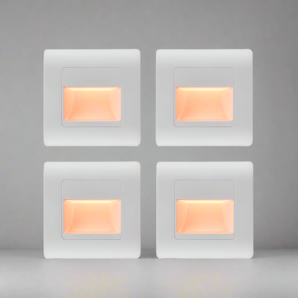 EB Brone - LED trappelys 4 farger PIR-sensor innfelt fotlys