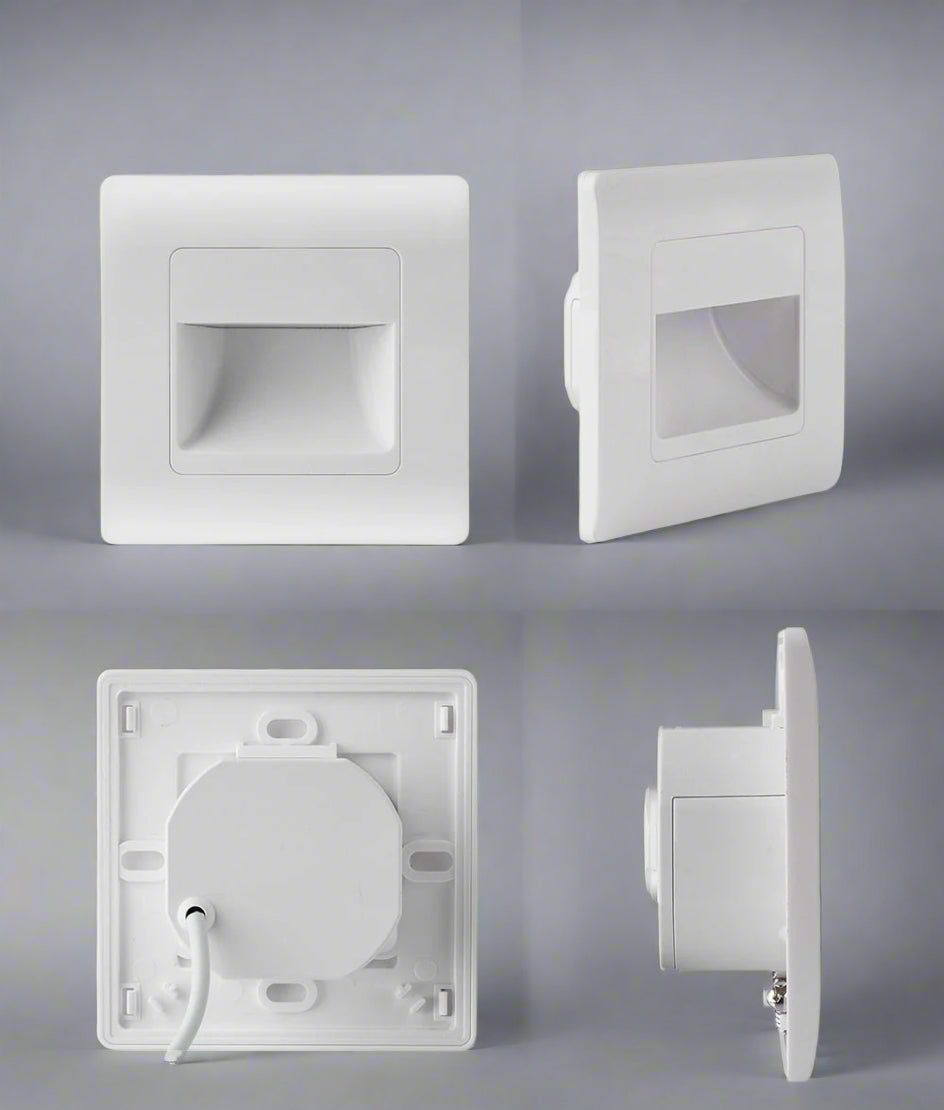 EB Brone - LED trappelys 4 farger PIR-sensor innfelt fotlys