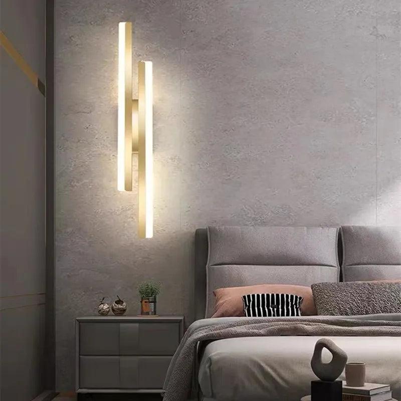 LumiGlow Moderne LED Vegglampe: Elegant Minimalistisk Lampe for Korridorer og Stuer