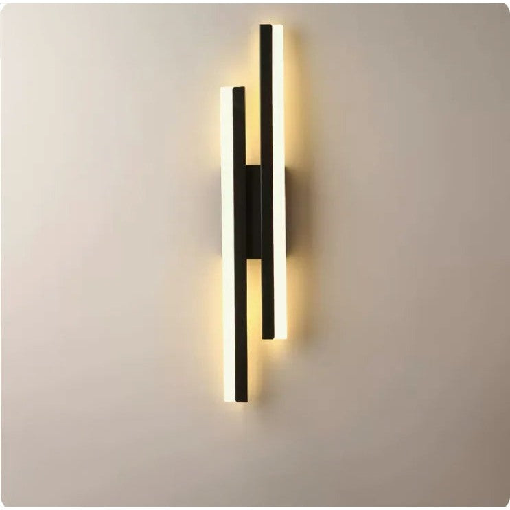LumiGlow Moderne LED Vegglampe: Elegant Minimalistisk Lampe for Korridorer og Stuer