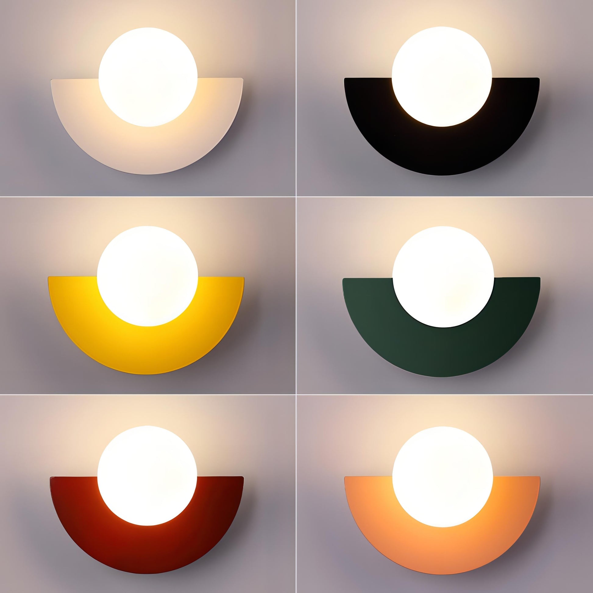 ÉclatNordique - Everest semi-sirkulær vegglampe