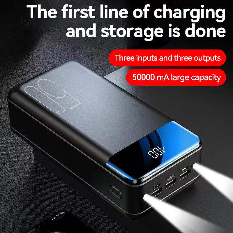 100,000mAh ultra-nagy kapacitású power bank – szupergyors töltés telefonokhoz, táblagépekhez és laptopokhoz