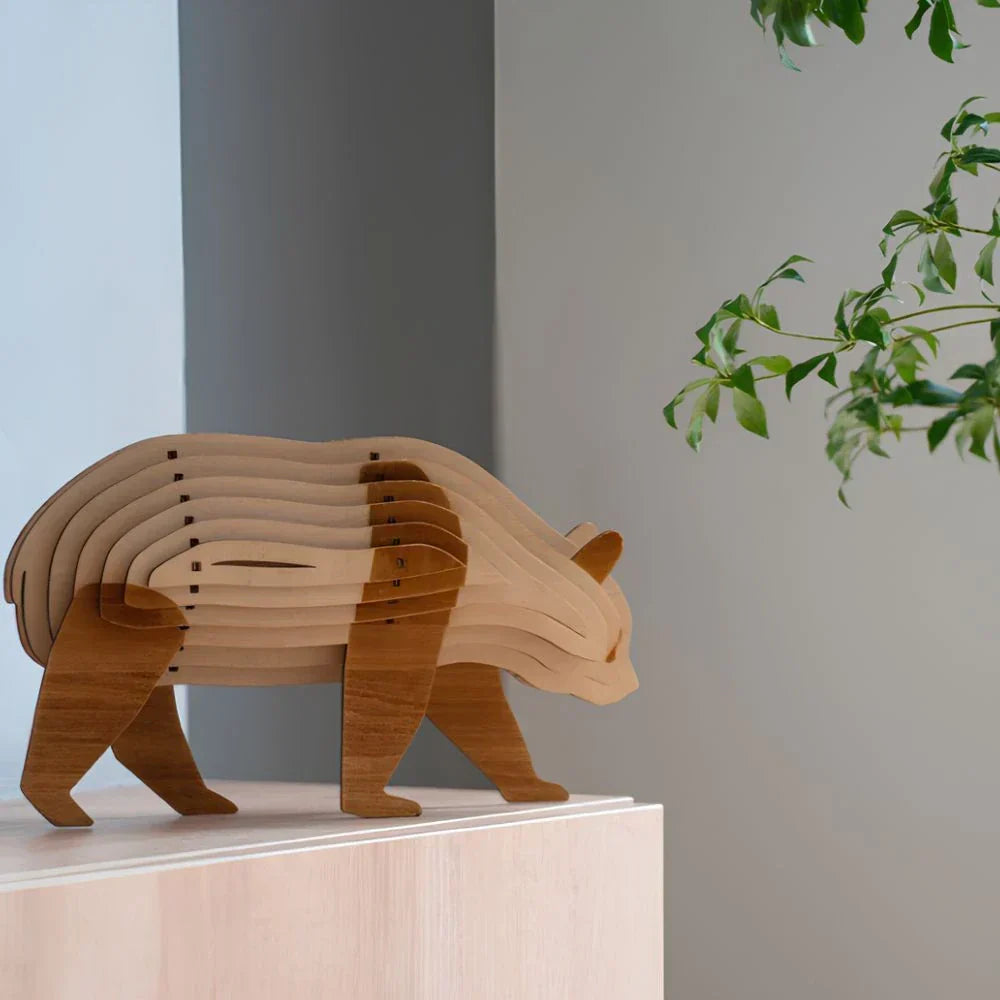 Lampe Animale 3D en Bois – Veilleuse DIY Interactive