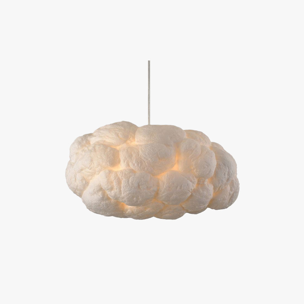 Lâmpada Pendente LED Minori Design Cloud PVC/Algodão Branca