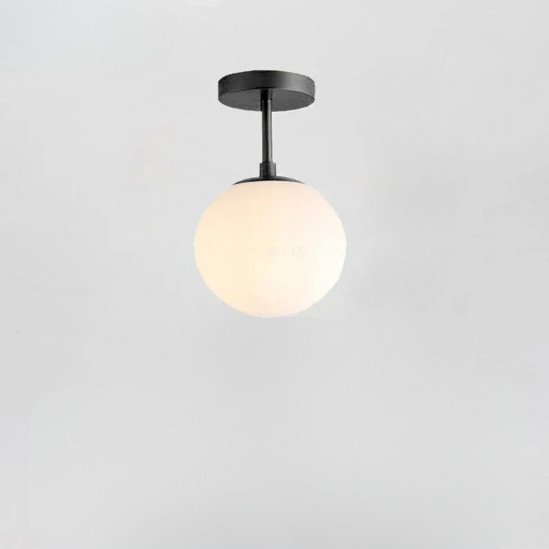 Nordische LED-Glas-Deckenleuchte – Elegante weiße Kugel für jeden Raum
