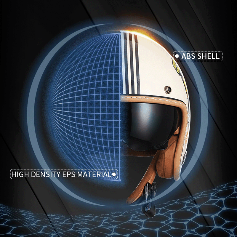 Retro JetLite Open Face Helm KB