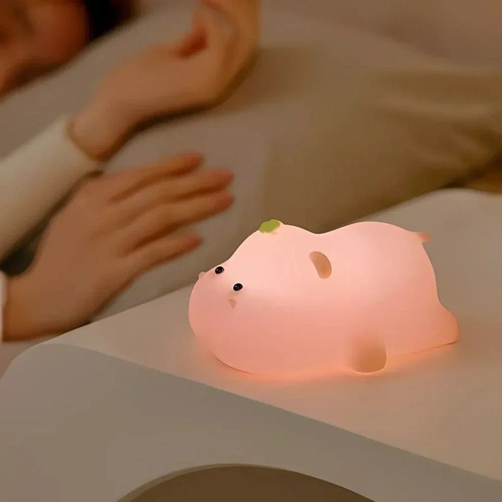 Veilleuse GlowBuddy Squishy – Lampe de nuit LED adorable