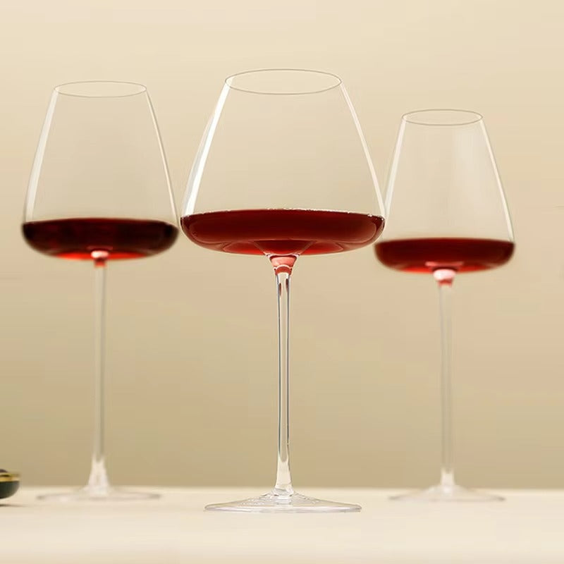Sets mit 2, 4 & 6 handgefertigten Kristall-Wein- & Champagnergläsern - 4 Größen