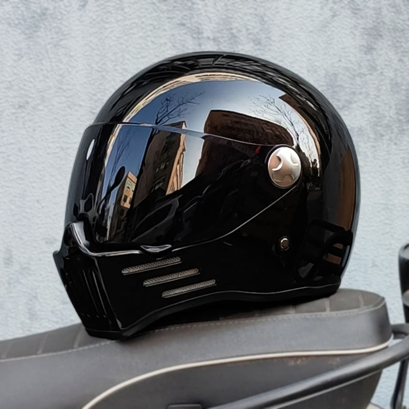 Full Face Cruiser Motorcycle Helmet | Dark Visor - DOT & ECE Approved