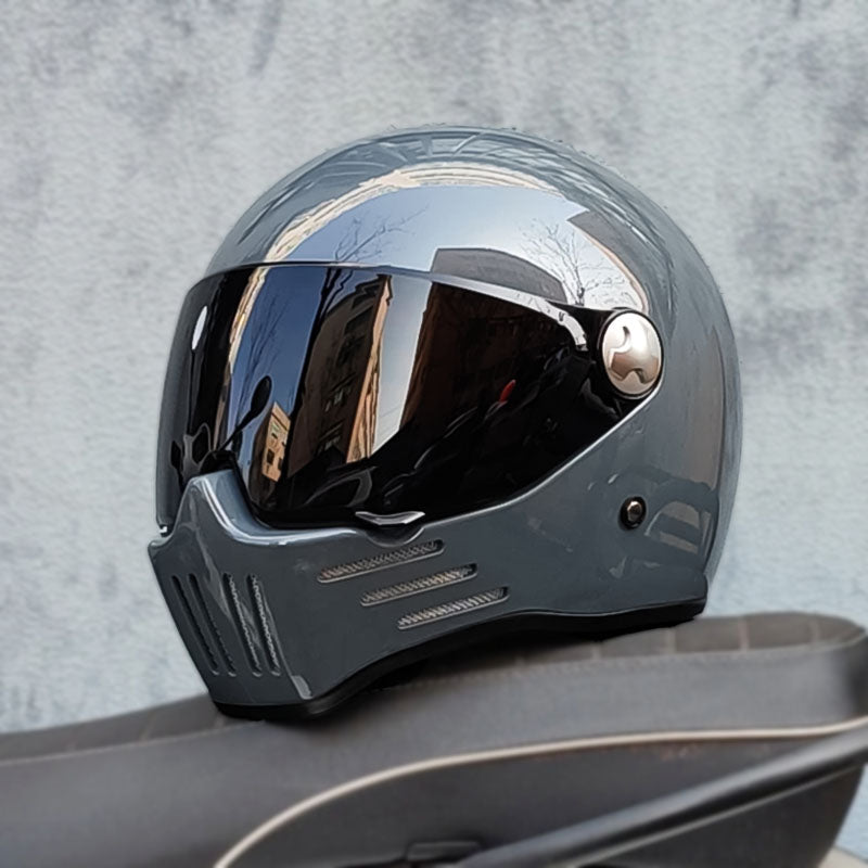 Full Face Cruiser Motorcycle Helmet | Dark Visor - DOT & ECE Approved