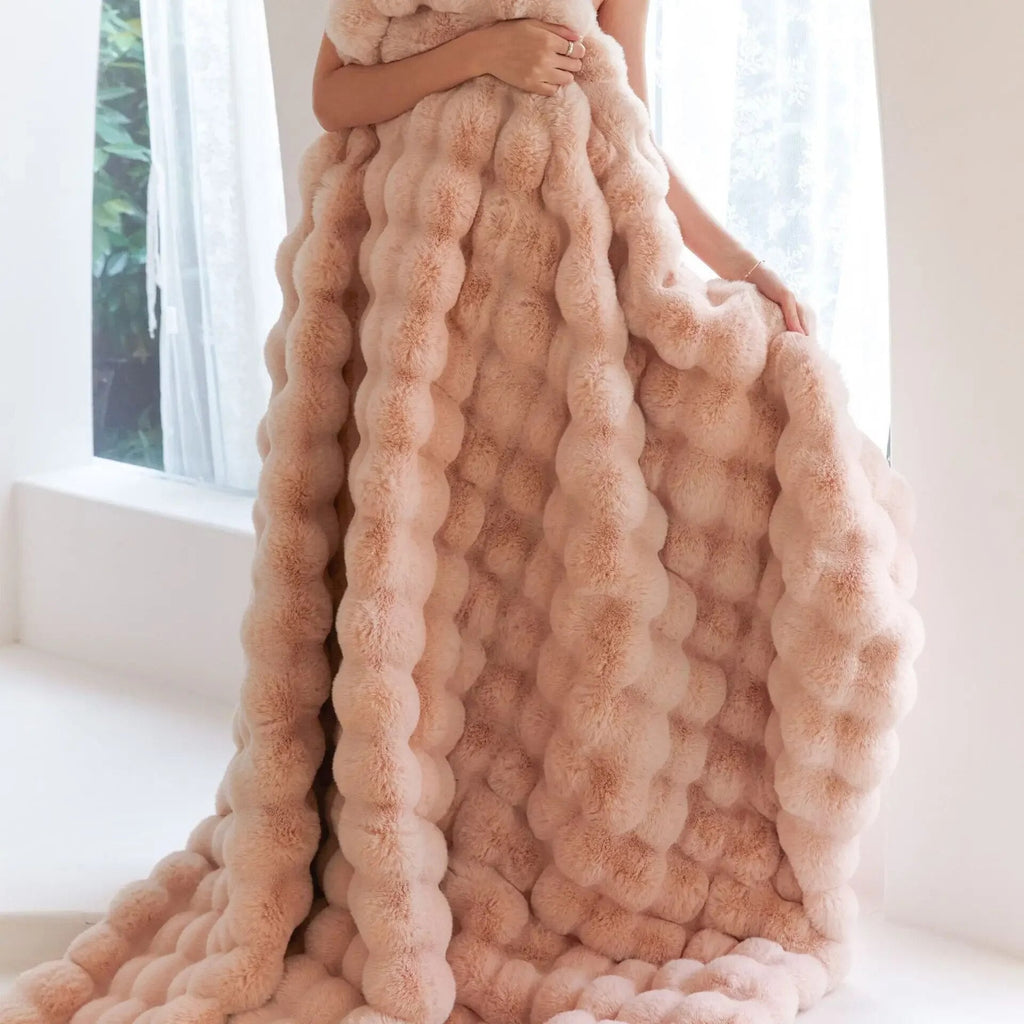 Cuddleblanket - Varm plyschullfilt