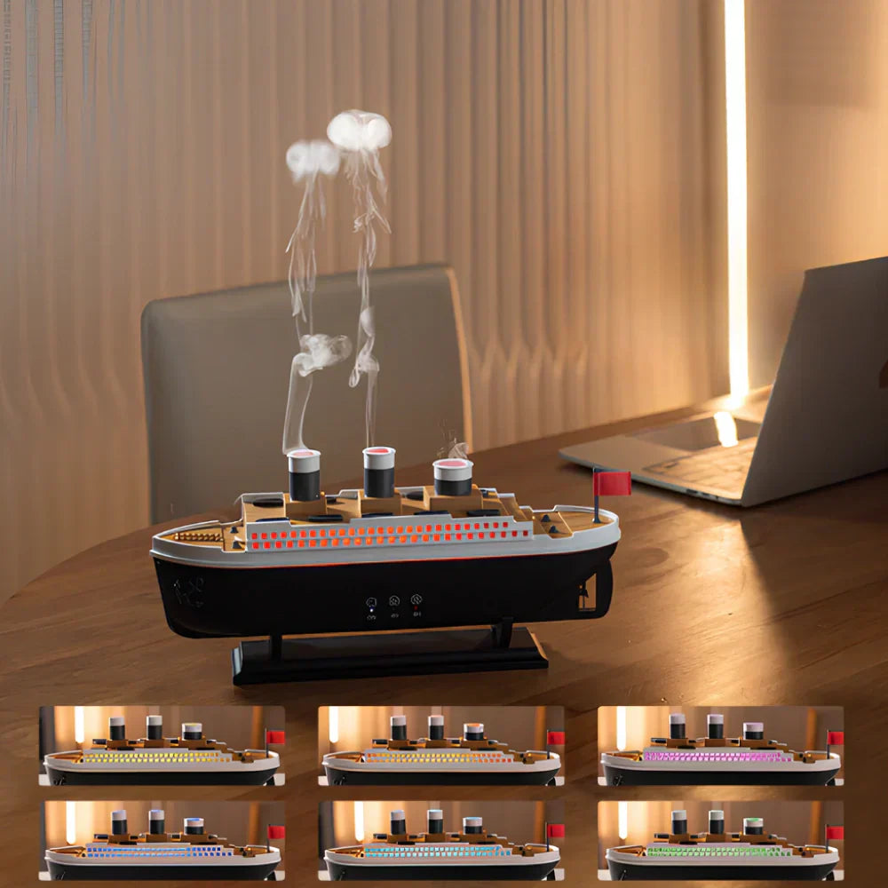Humidificateur de Bateau Ocean Mist – Brume Fraîche Ultrasonique & Aromathérapie