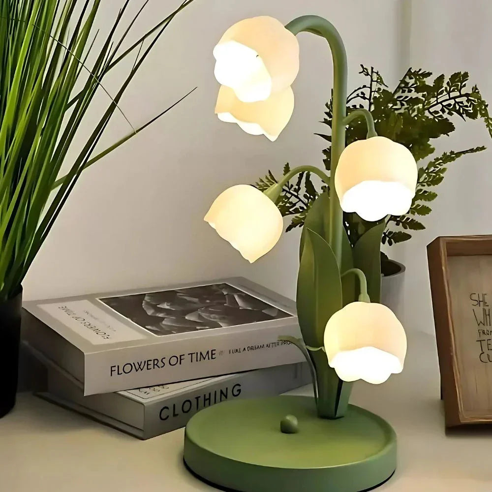 Lampe Fleur Lily Glow – Élégante Lampe de Nuit Florale à LED
