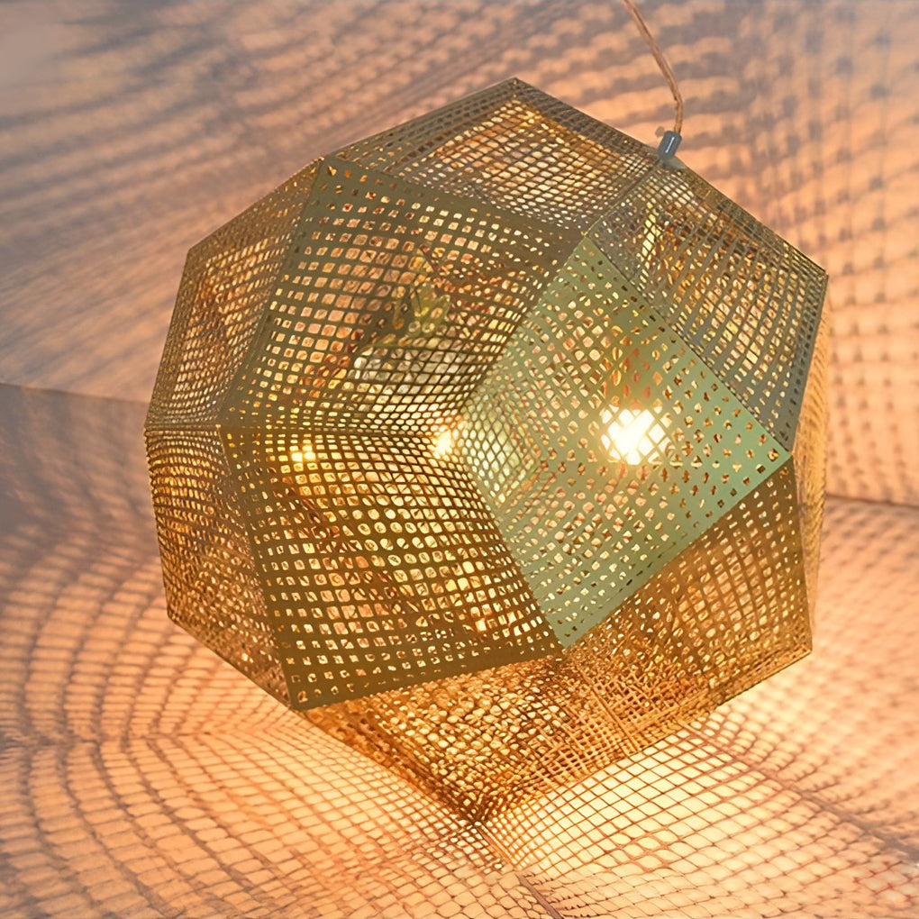 LichtDesign - مصباح معلق دائري هندسي مصنوع من المعدن الإلكتروليتي