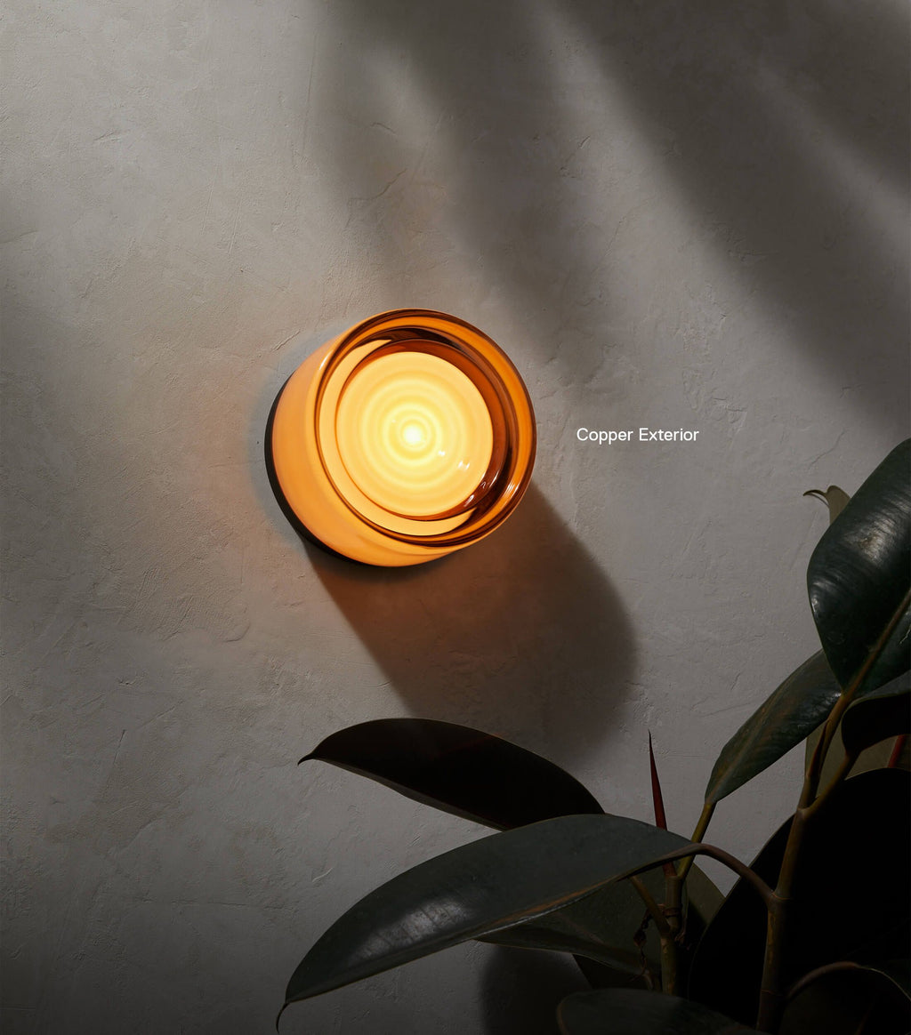 TML Ripple IP65 Bewertung Wandlampe aus gehärtetem Glas