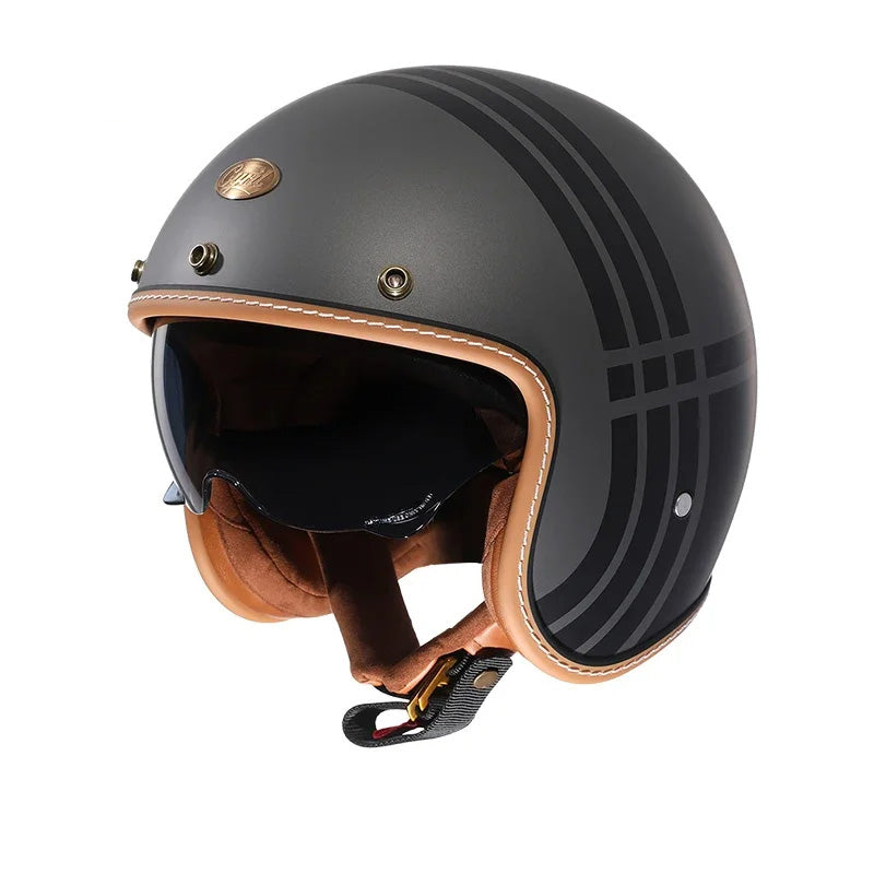 Retro JetLite Open Face Helm KB