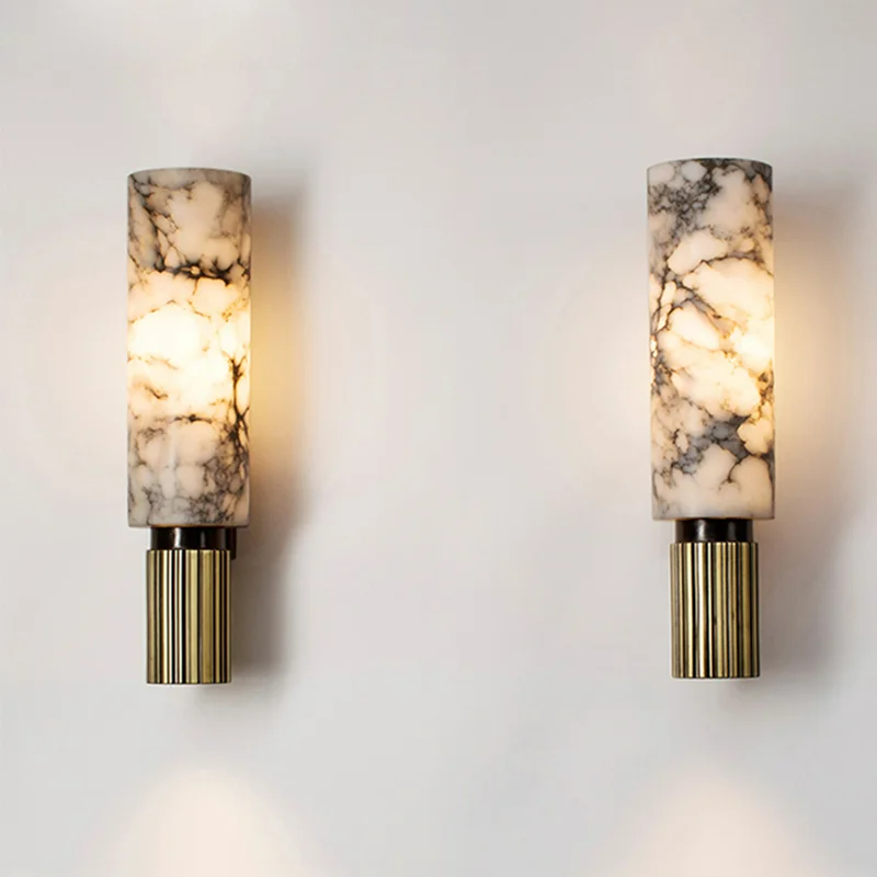 Marmor Wandlampe