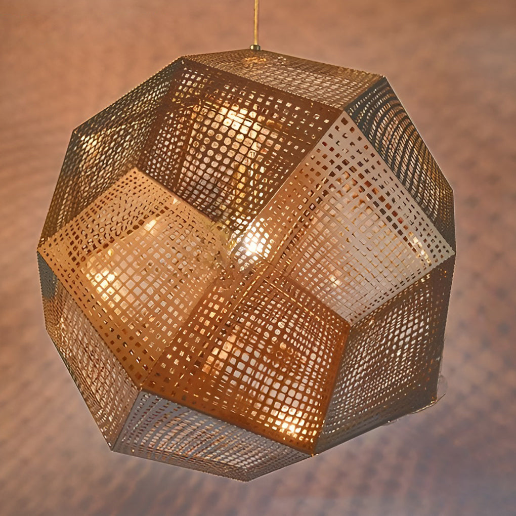 LichtDesign - مصباح معلق دائري هندسي مصنوع من المعدن الإلكتروليتي