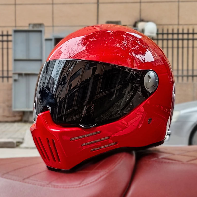 Full Face Cruiser Motorcycle Helmet | Dark Visor - DOT & ECE Approved