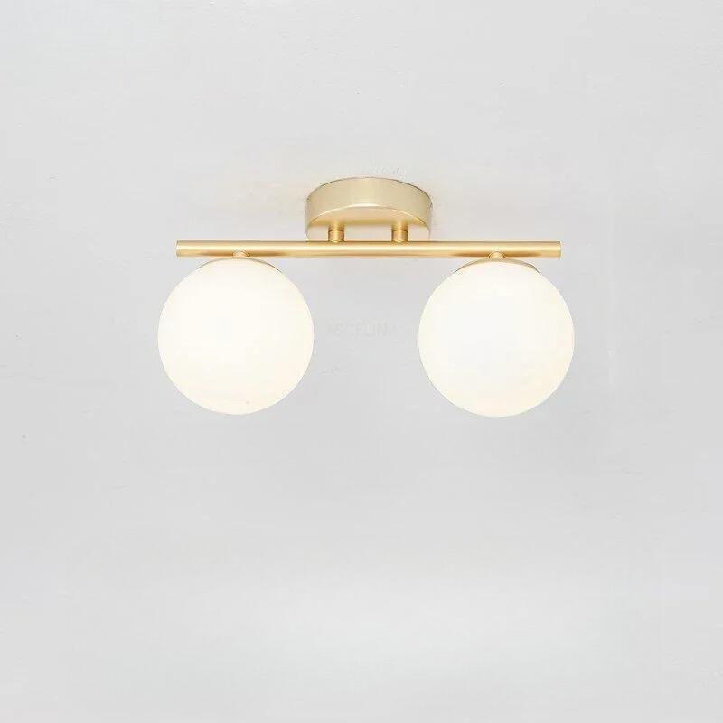 Nordische LED-Glas-Deckenleuchte – Elegante weiße Kugel für jeden Raum