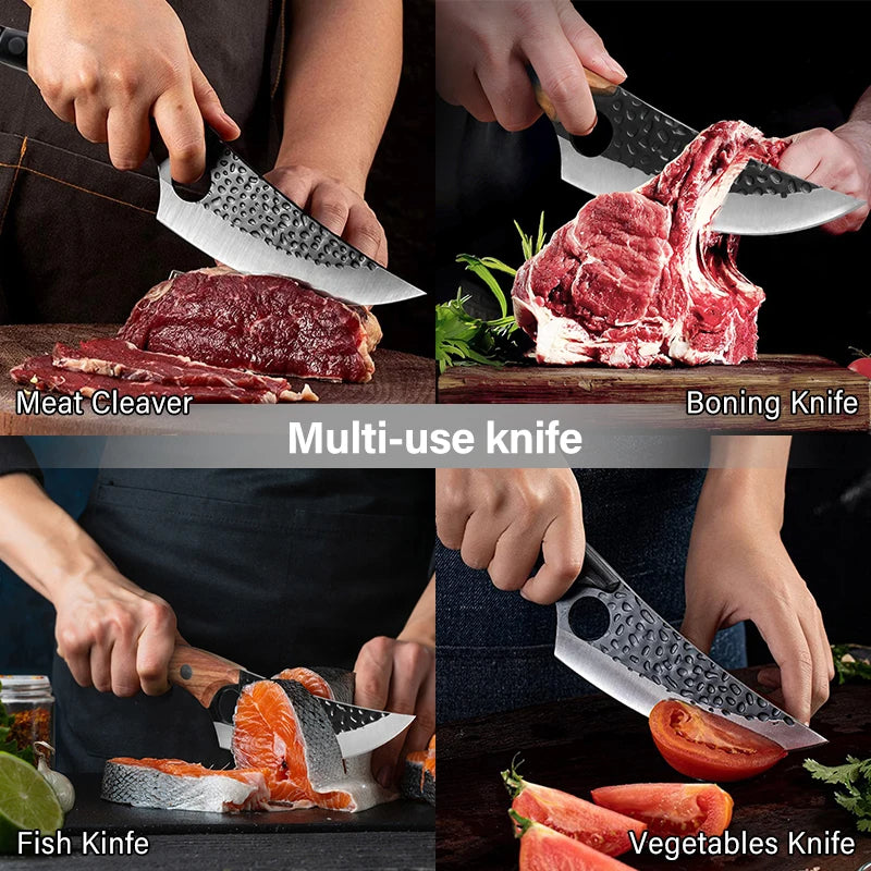 Couteau Huusk - Couteau de cuisine japonais fait main premium avec contrôle optimal