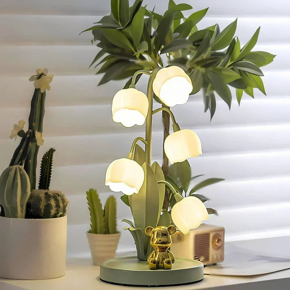 Lampe Fleur Lily Glow – Élégante Lampe de Nuit Florale à LED