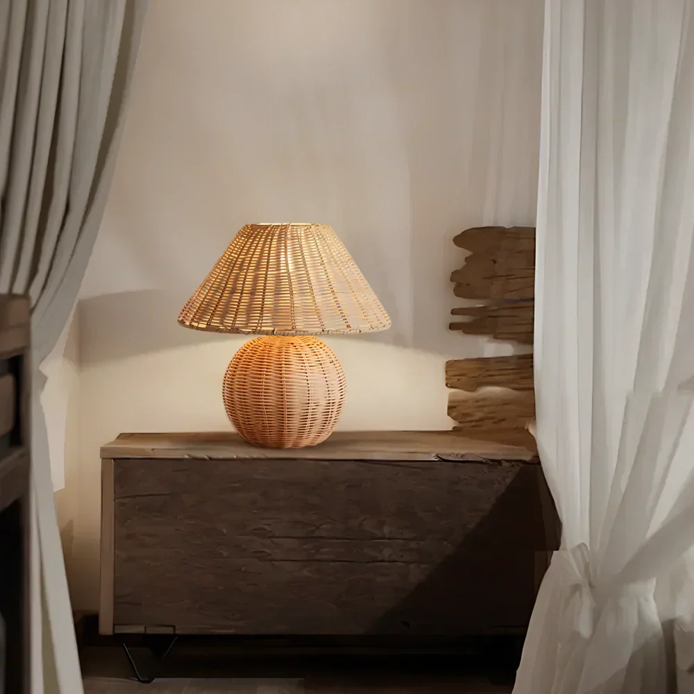 Lampe de table EcoBamboo – Éclairage durable et minimaliste pour espaces modernes