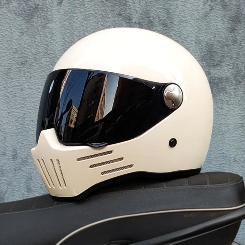 Full Face Cruiser Motorcycle Helmet | Dark Visor - DOT & ECE Approved