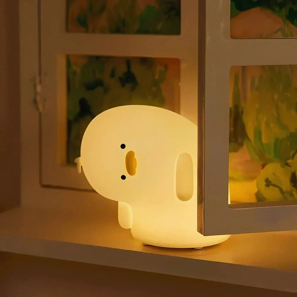 Veilleuse GlowBuddy Squishy – Lampe de nuit LED adorable