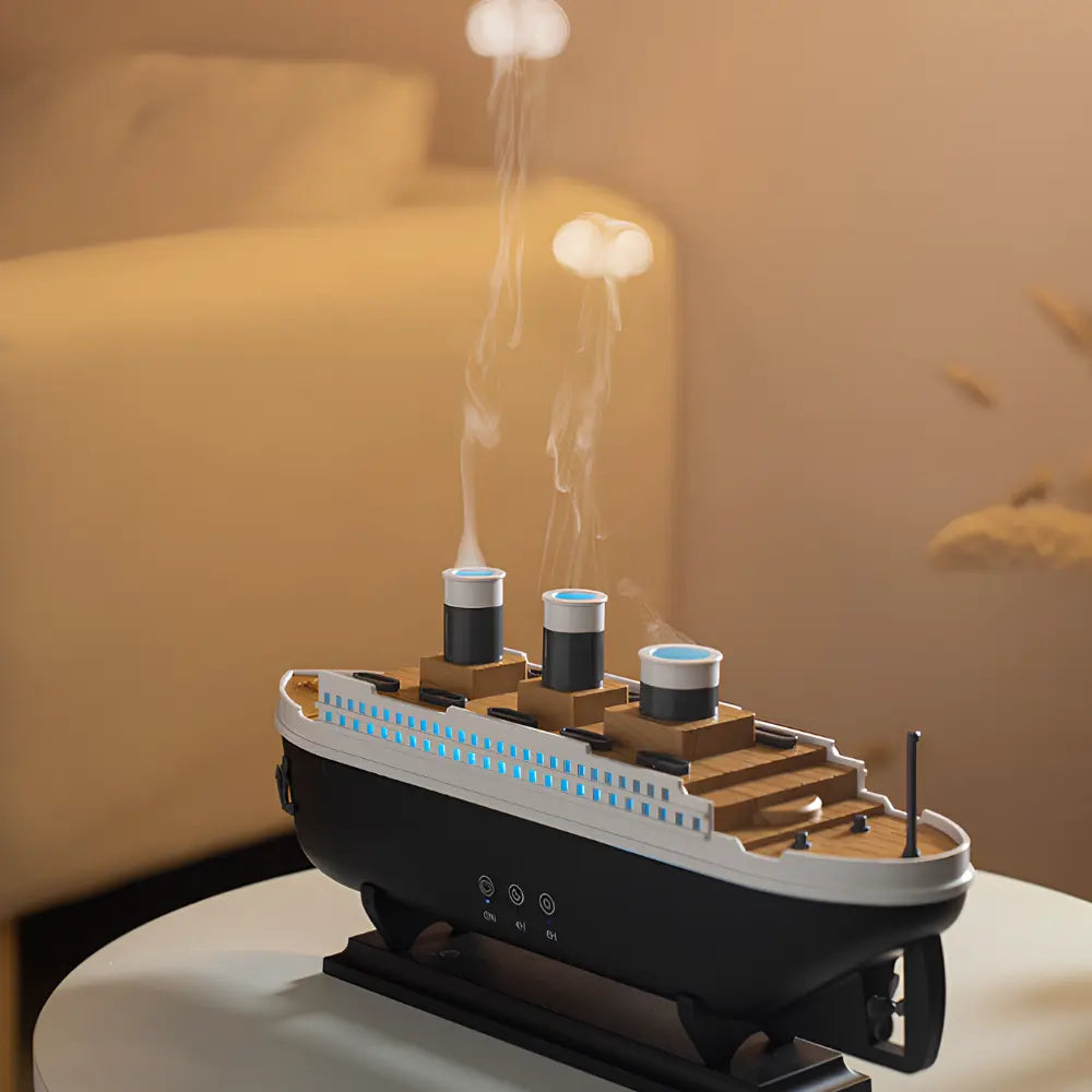 Humidificateur de Bateau Ocean Mist – Brume Fraîche Ultrasonique & Aromathérapie