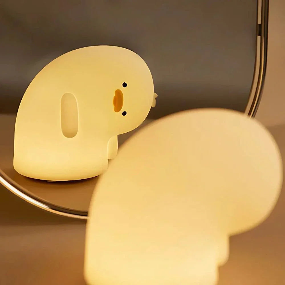 Veilleuse GlowBuddy Squishy – Lampe de nuit LED adorable