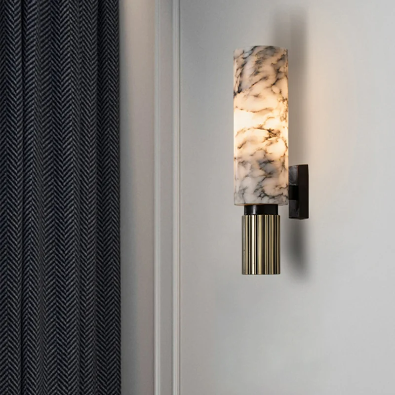 Marmor Wandlampe