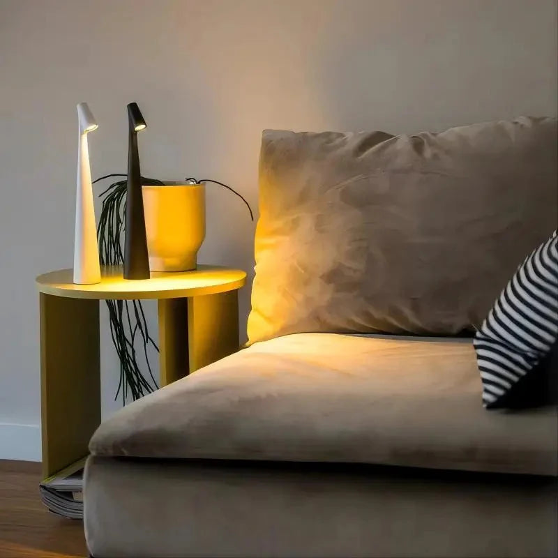 Minimalistisches nordisches Design Tischlampe | Kabellos | LED | Leselampe | Esszimmerlampe