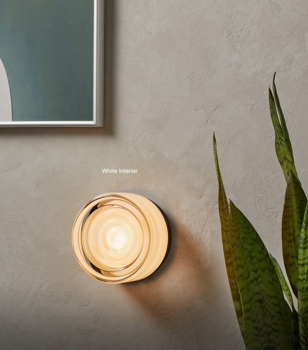 TML Ripple IP65 Bewertung Wandlampe aus gehärtetem Glas