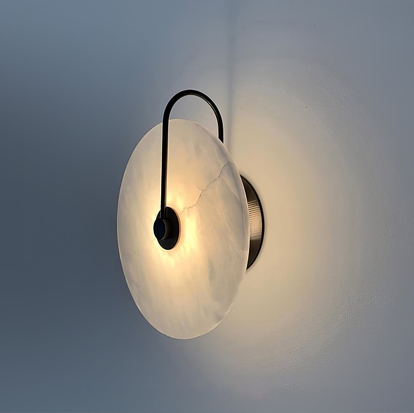 Alabaster LED Lampa Ścienna