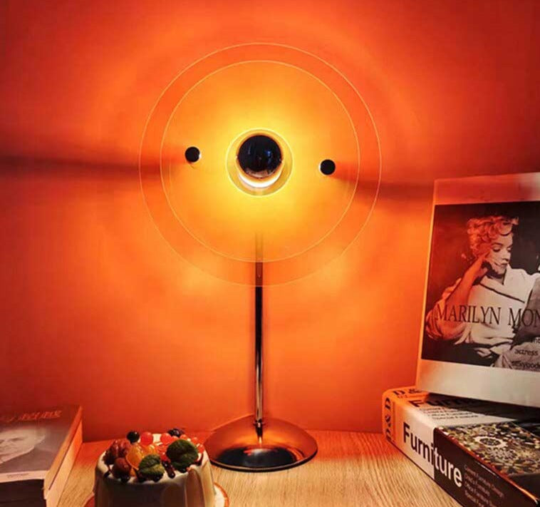 Bauhaus-inspirierte Retro Aura Lampe