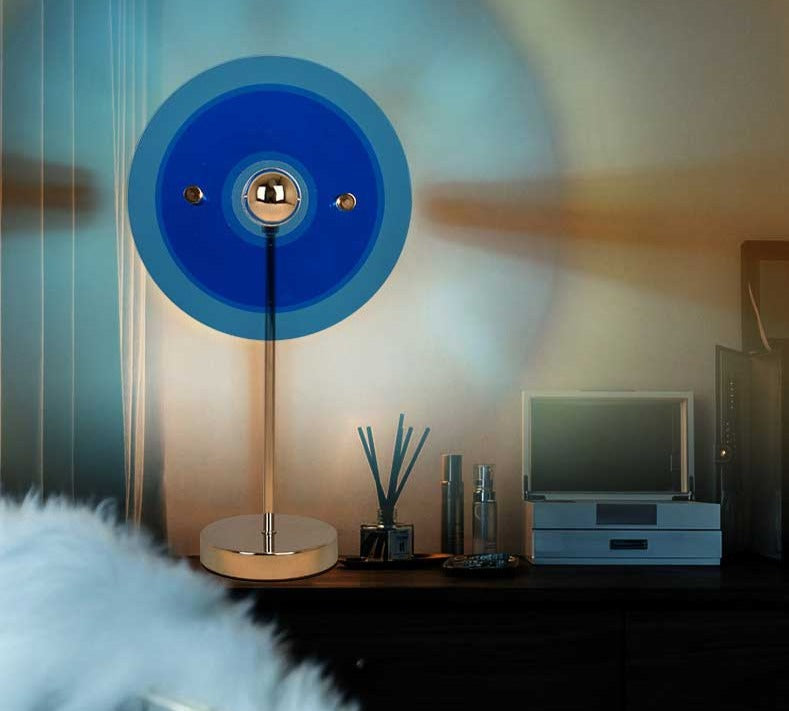 Bauhaus-inspirierte Retro Aura Lampe