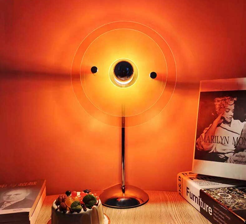 Bauhaus-inspirierte Retro Aura Lampe
