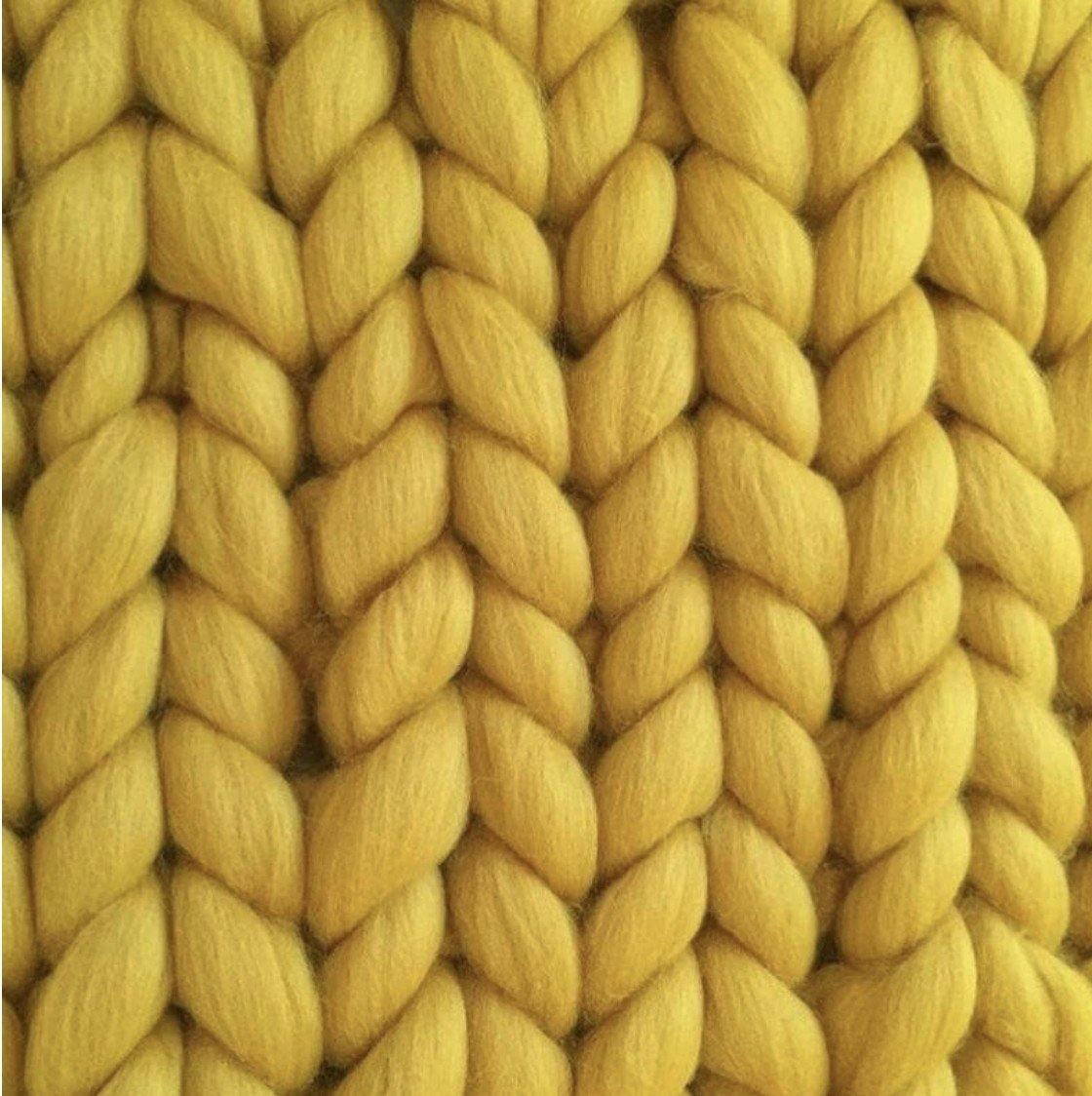 Hygge Chunky Stickad Pläd