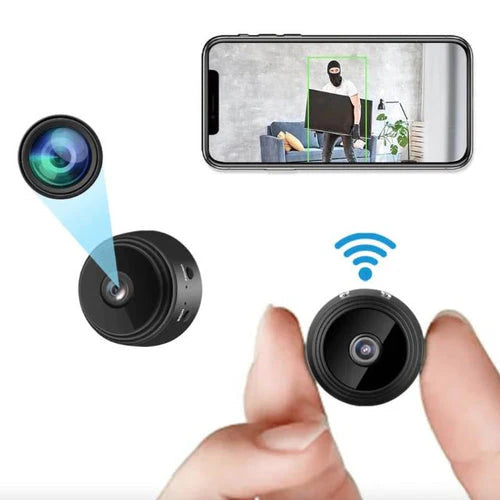 Kompakt 1080P WiFi sikkerhetskamera med nattsyn