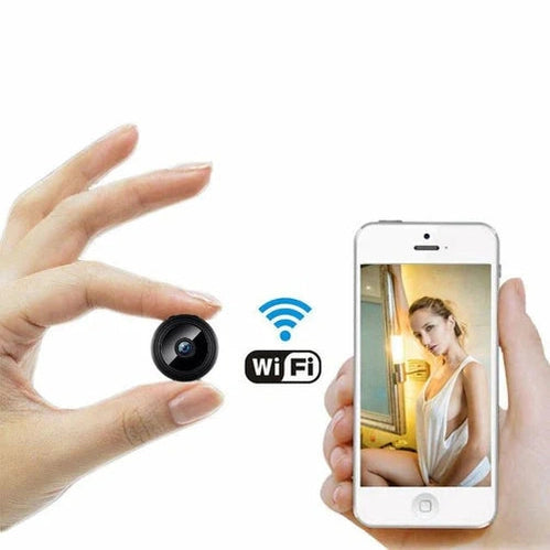 Kompakt 1080P WiFi sikkerhetskamera med nattsyn