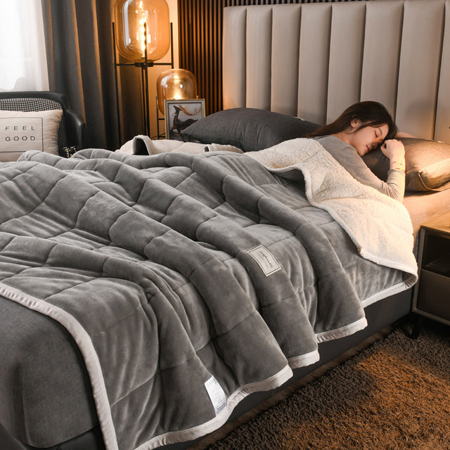 Ellena LuxeWarm lammullsfilt: perfekt för vinter och höst