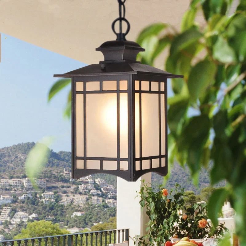 Lampes industrielles pour patio