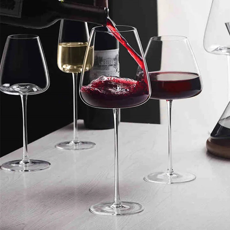 Sets mit 2, 4 & 6 handgefertigten Kristall-Wein- & Champagnergläsern - 4 Größen