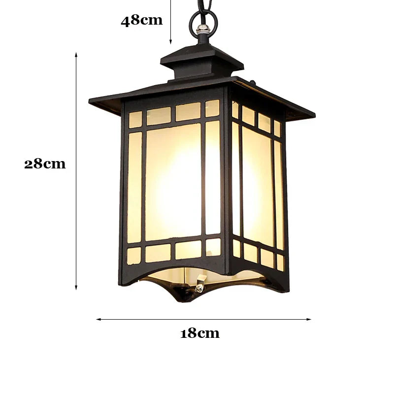 Lampes industrielles pour patio