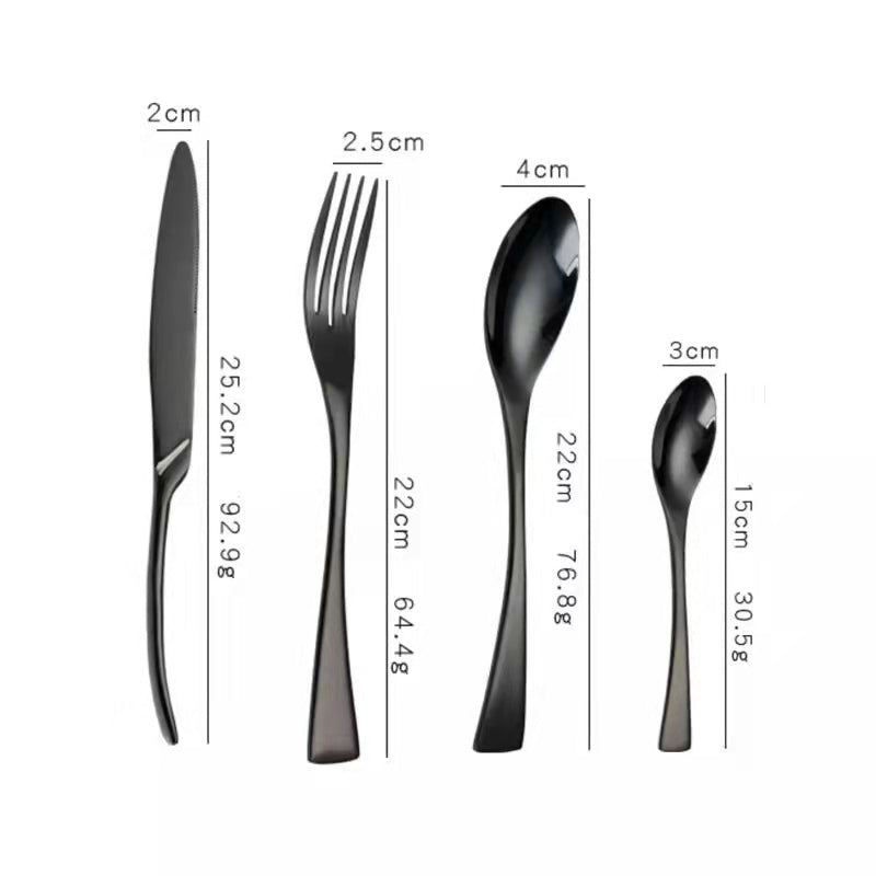 Jet Black Bestickset