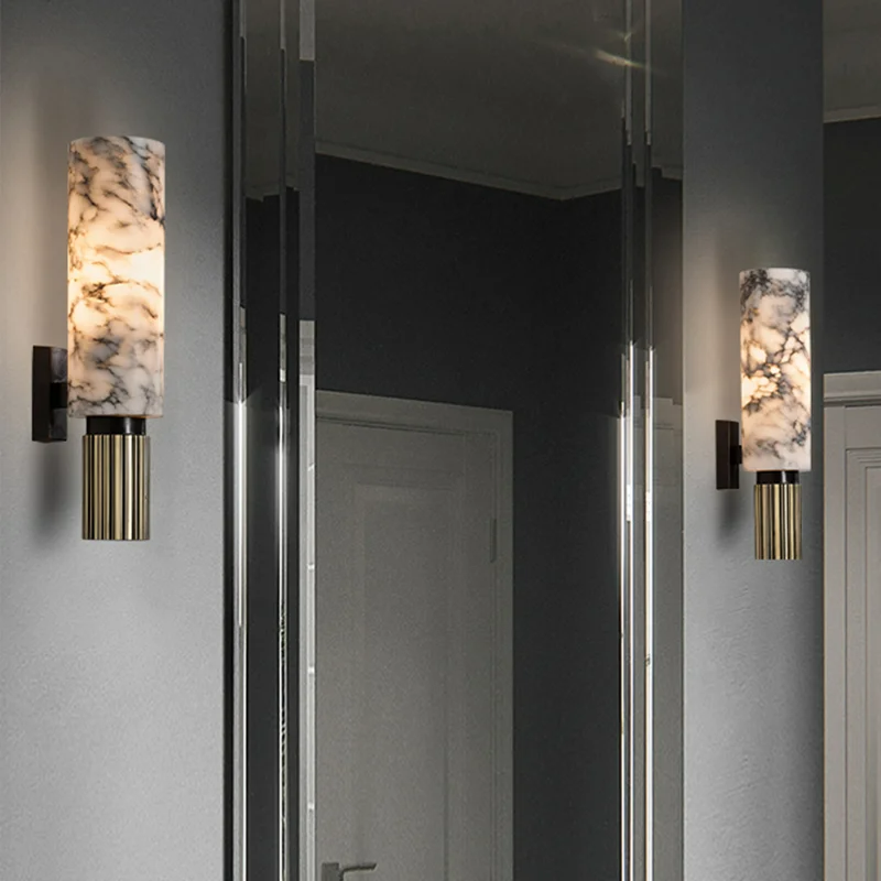 Marmor Wandlampe