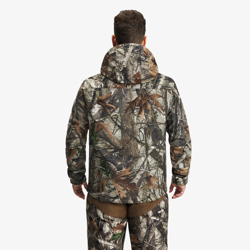 Men's Soft Shell Heated Jacket Coat with Detachable Hood Size S-XXXL
