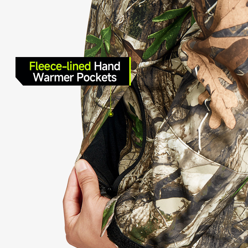 Men's Soft Shell Heated Jacket Coat with Detachable Hood Size S-XXXL