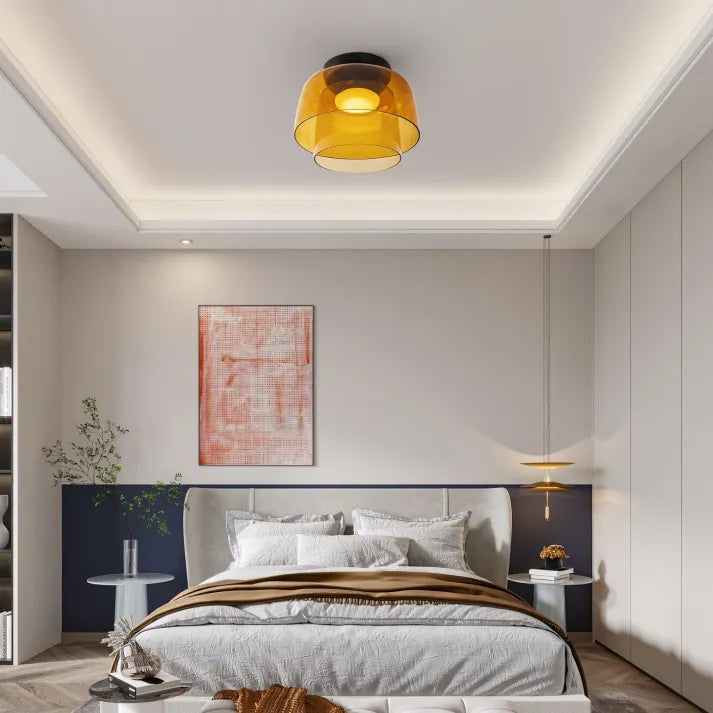 GlassLuxe – مصباح سقف من العصور الوسطى